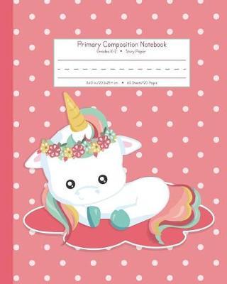 Primary Composition Notebook Grades K-2 Story Paper: Picture Space And Dashed Midline School Exercise Book - 120 Story Pages - Pink Cloud