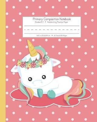 Primary Composition Notebook Grades K-2 Handwriting Practice Paper: School Exercise Book - 120 Dashed Midline Pages - Pink Cloud