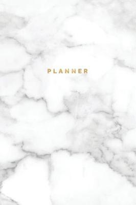 Planner: Marble + Gold Minimalist Planner Undated Weekly + Monthly Planner