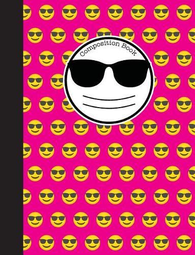 Composition Book: Cool Hot Pink Emoji Notebook with 150 Pages or 75 Sheets