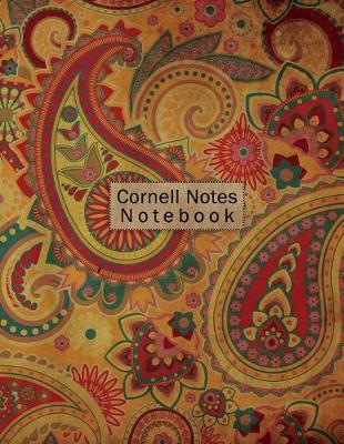 Cornell Notes Notebook: Large Cornell Student Notebook 120 Pages Antique Paisley