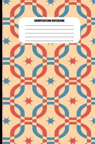 Composition Notebook: Retro Abstract Pattern in Vintage Colors (100 Pages, College Ruled)