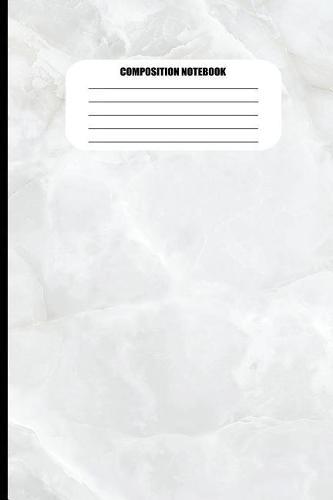 Composition Notebook: Abstract Marble Pattern / Cracked Rock (100 Pages, College Ruled)