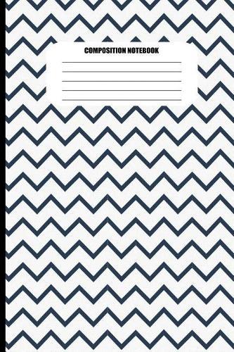 Composition Notebook: Black and White Zig Zags (100 Pages, College Ruled)