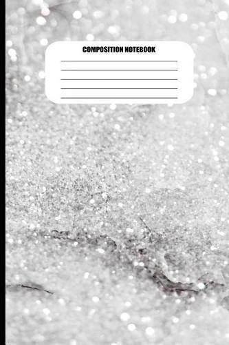 Composition Notebook: Abstract Monochrome Water Splashing Pattern (100 Pages, College Ruled)