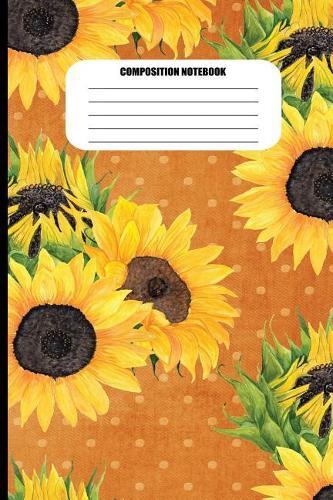 Composition Notebook: Painted Sunflowers (100 Pages, College Ruled)