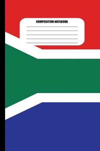 Composition Notebook: Flag of South Africa (100 Pages, College Ruled)