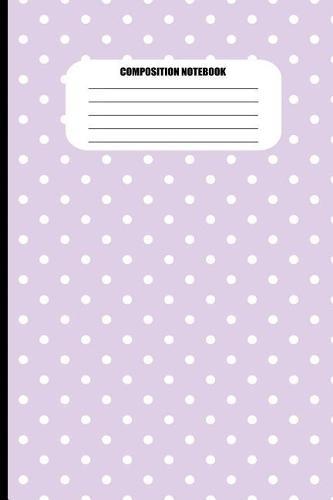 Composition Notebook: Light Purple with White Polka Dots (100 Pages, College Ruled)