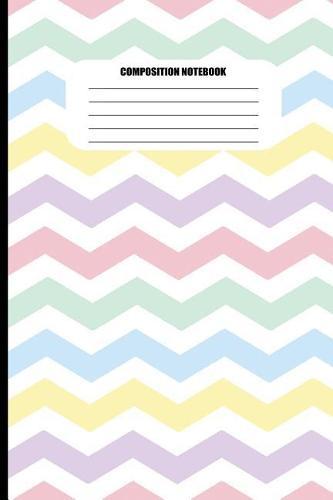 Composition Notebook: Multi-Colored Zig Zags (100 Pages, College Ruled)