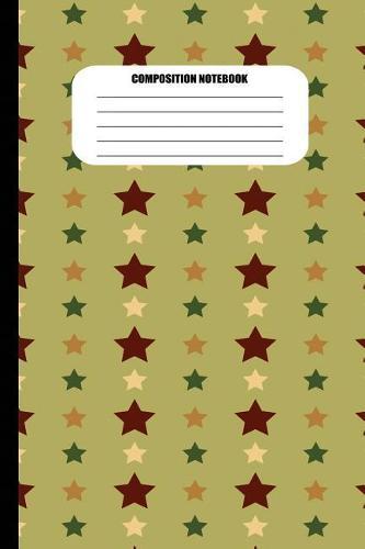 Composition Notebook: Stars of Various Colors and Shapes (100 Pages, College Ruled)