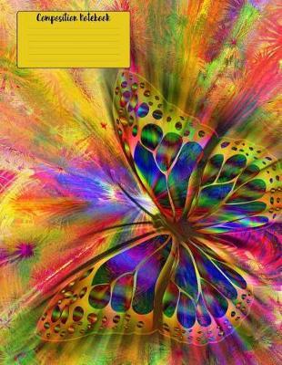 Composition Book Journal 5x5 Graph Paper 8.5 X 11, Vibrant Butterfly for Office Home Student Teacher
