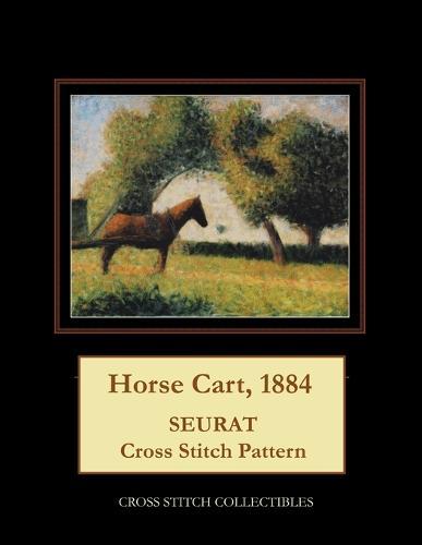 Horse Cart, 1884: Seurat Cross Stitch Pattern