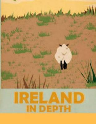 Ireland In Depth: Vintage Poster Composition Notebook Journal (50 Lined Pages, 8.5x11)