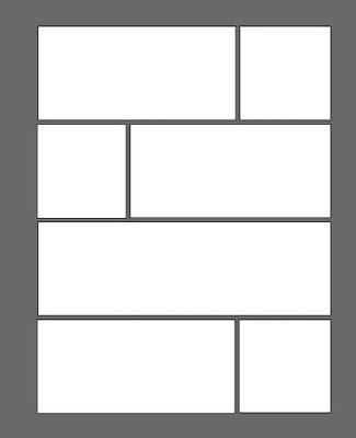 My Best Blank Comic Book - Plain and Simple: Multi-Template, Single-Sided Comic Strip Notebook 7.5 X 9.25, 130 Pages