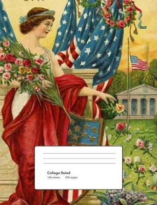 Lady Liberty on Memorial Day Composition Book