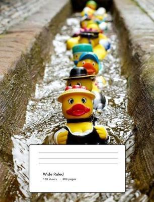 Rubber Ducks Swimming Composition Book