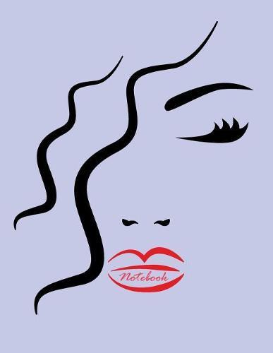 Notebook: Bueaty lady on purple cover and Dot Graph Line Sketch pages, Extra large (8.5 x 11) inches, 110 pages, White paper, Sketch, Draw and Paint