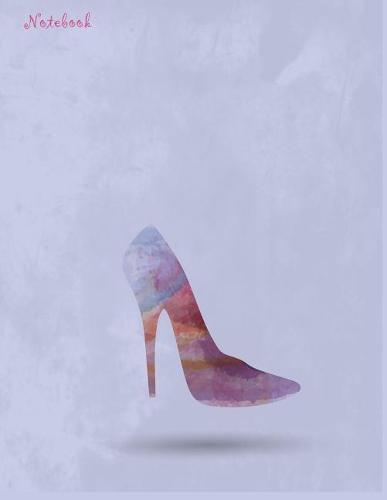 Notebook: My shoe on purple cover and Dot Graph Line Sketch pages, Extra large (8.5 x 11) inches, 110 pages, White paper, Sketch, Draw and Paint