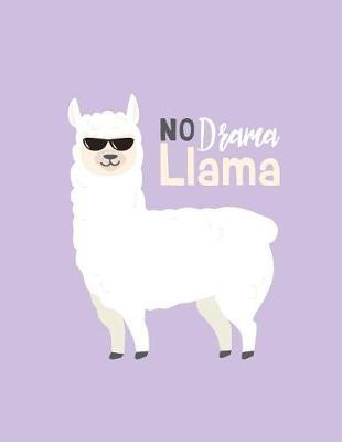 No drema llama: No drema llama on purple cover and Dot Graph Line Sketch pages, Extra large (8.5 x 11) inches, 110 pages, White paper, Sketch, Draw and Paint
