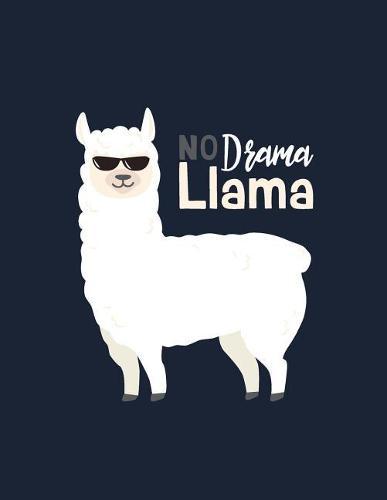 No drema llama: No drema llama on black cover and Dot Graph Line Sketch pages, Extra large (8.5 x 11) inches, 110 pages, White paper, Sketch, Draw and Paint