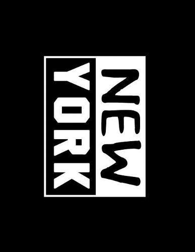 New york: New york on black cover and Dot Graph Line Sketch pages, Extra large (8.5 x 11) inches, 110 pages, White paper, Sketch, Draw and Paint