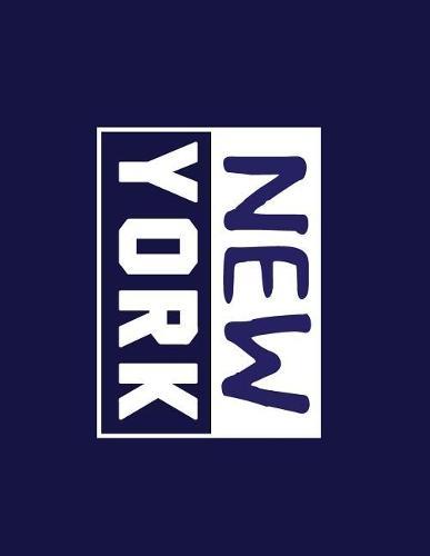 New york: New york on blue cover and Dot Graph Line Sketch pages, Extra large (8.5 x 11) inches, 110 pages, White paper, Sketch, Draw and Paint