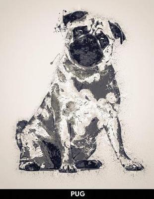 Pug: Notebook with Alternate Lined and Blank Pages for Writing & Drawing