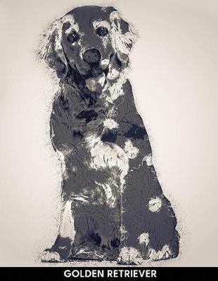 Golden Retriever: Notebook with Alternate Lined and Blank Pages for Writing & Drawing