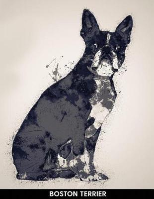 Boston Terrier: Notebook with Alternate Lined and Blank Pages for Writing & Drawing
