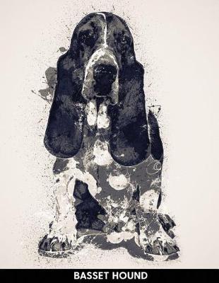 Basset Hound: Notebook with Alternate Lined and Blank Pages for Writing & Drawing