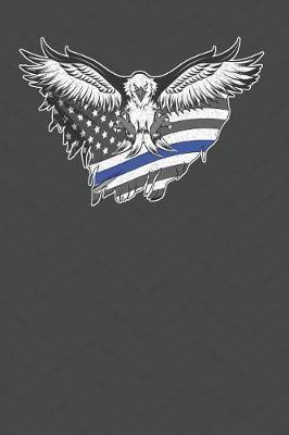 Thin Blue Line Eagle Flag Journal Notebook