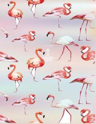 Notebook: Flamingo cover and Dot pages, Extra large (8.5 x 11) inches, 110 pages, notebooks and journals