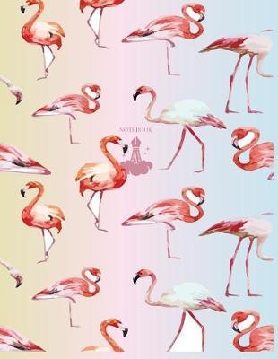 Notebook: Flamingo cover and Dot pages, Extra large (8.5 x 11) inches, 110 pages, notebooks and journals