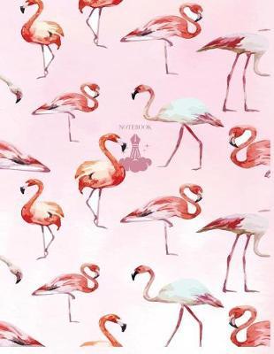 Notebook: Flamingo cover and Dot pages, Extra large (8.5 x 11) inches, 110 pages, notebooks and journals