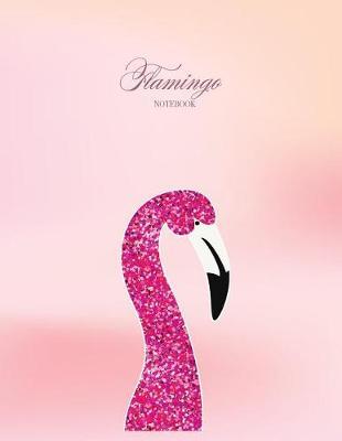 Notebook: Flamingo cover and Dot pages, Extra large (8.5 x 11) inches, 110 pages, notebooks and journals