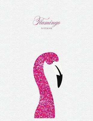 Notebook: Flamingo cover and Dot pages, Extra large (8.5 x 11) inches, 110 pages, notebooks and journals