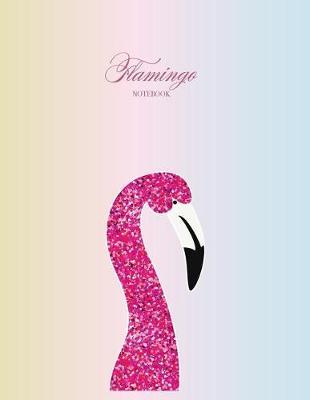 Notebook: Flamingo cover and Dot pages, Extra large (8.5 x 11) inches, 110 pages, notebooks and journals