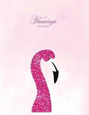 Notebook: Flamingo cover and Dot pages, Extra large (8.5 x 11) inches, 110 pages, notebooks and journals