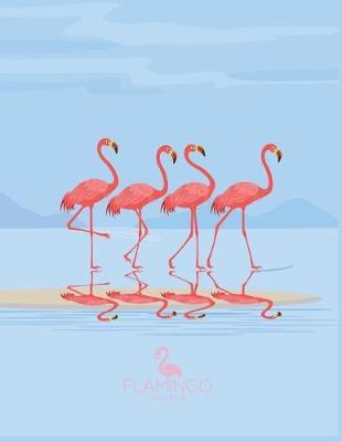Notebook: Flamingo cover and Dot pages, Extra large (8.5 x 11) inches, 110 pages, notebooks and journals