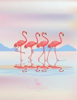 Notebook: Flamingo cover and Dot pages, Extra large (8.5 x 11) inches, 110 pages, notebooks and journals