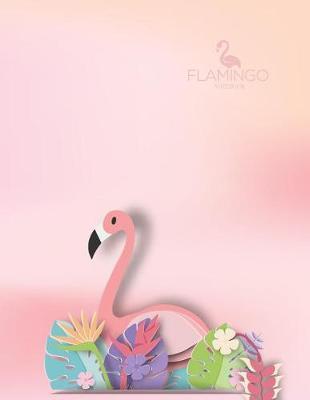 Notebook: Flamingo cover and Dot pages, Extra large (8.5 x 11) inches, 110 pages, notebooks and journals