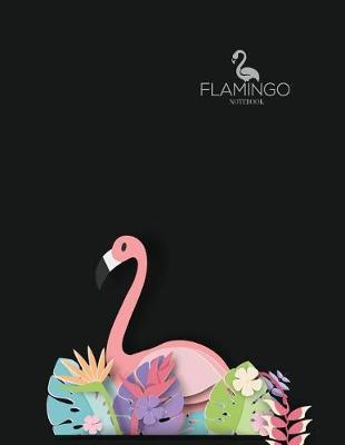 Notebook: Flamingo cover and Dot pages, Extra large (8.5 x 11) inches, 110 pages, notebooks and journals