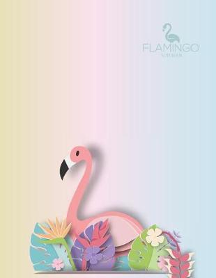Notebook: Flamingo cover and Dot pages, Extra large (8.5 x 11) inches, 110 pages, notebooks and journals