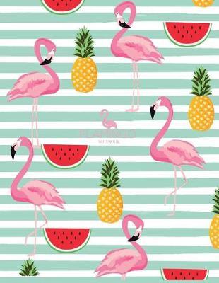 Notebook: Flamingo cover and Dot pages, Extra large (8.5 x 11) inches, 110 pages, notebooks and journals