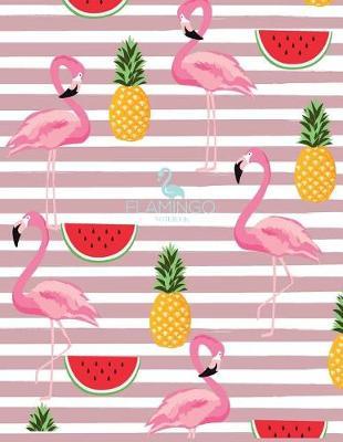 Notebook: Flamingo cover and Dot pages, Extra large (8.5 x 11) inches, 110 pages, notebooks and journals