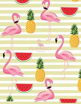 Notebook: Flamingo cover and Dot pages, Extra large (8.5 x 11) inches, 110 pages, notebooks and journals