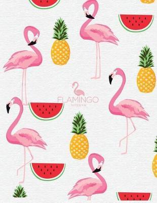 Notebook: Flamingo cover and Dot pages, Extra large (8.5 x 11) inches, 110 pages, notebooks and journals
