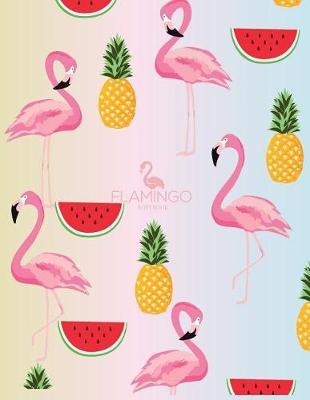 Notebook: Flamingo cover and Dot pages, Extra large (8.5 x 11) inches, 110 pages, notebooks and journals