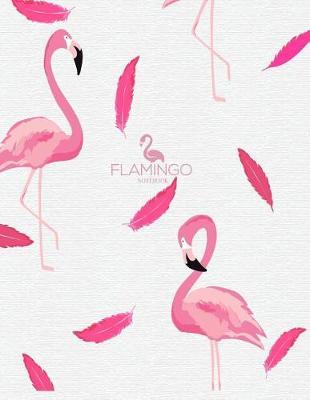 Notebook: Flamingo cover and Dot pages, Extra large (8.5 x 11) inches, 110 pages, notebooks and journals