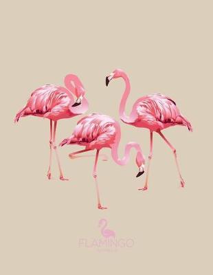 Notebook: Flamingo cover and Dot pages, Extra large (8.5 x 11) inches, 110 pages, notebooks and journals